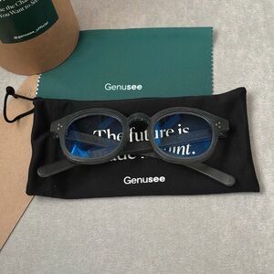 Genusee Smoke Blue Filtered Blue Light Glasses One Size